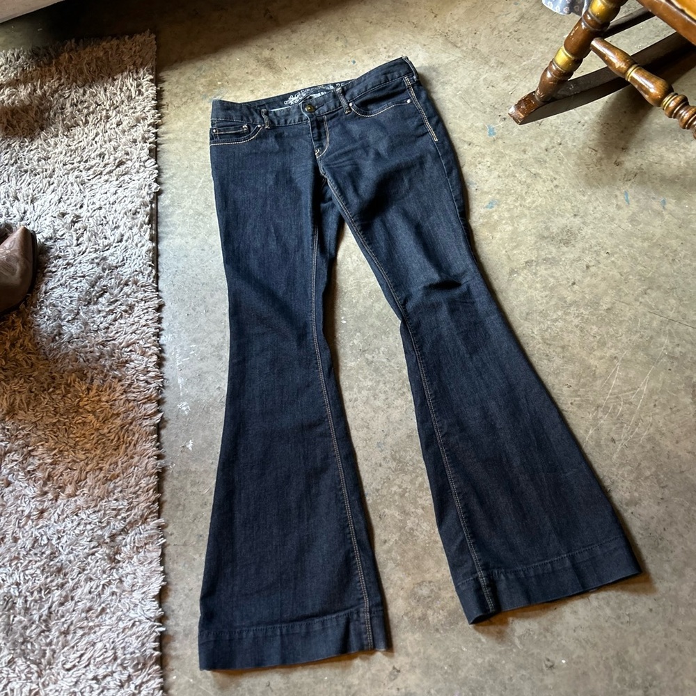 Express Size 6 Lowrise, Bootcut, Dark wash